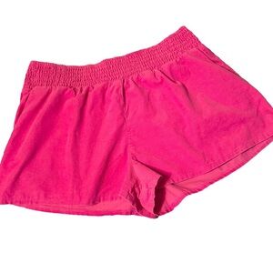 Wild Fable pink corduroy elastic waist shorts size large